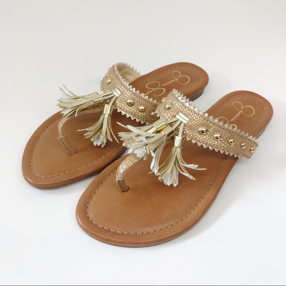 Jessica Simpson Shoes - Jessica Simpson Thong Sandals Flats JP Rhey Size6M